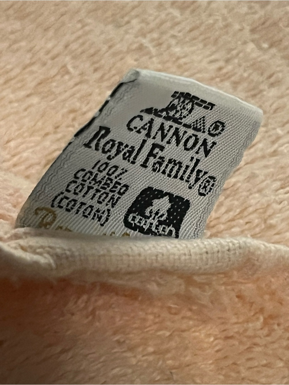 Vintage Cannon Luxury yellow Bath Towel -